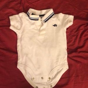 6 month body suit - Goes with everything!